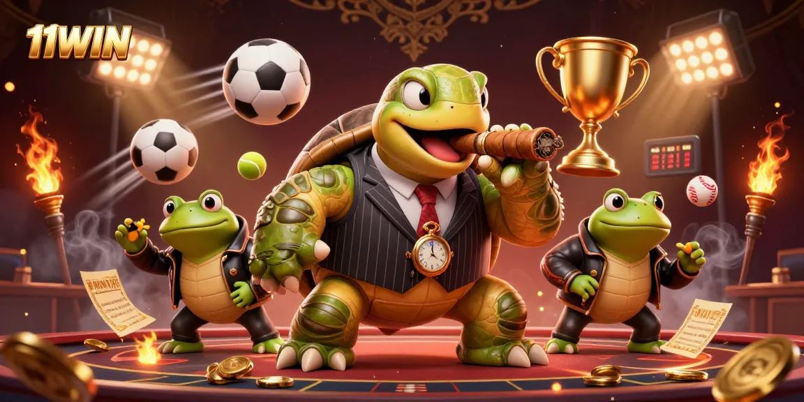 Engage in premium gaming at 11WIN with dynamic action-packed casino scenes.