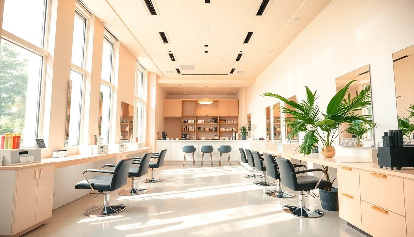 Best hair salon Singapore showcasing a stylish interior with modern decor and warm ambiance.