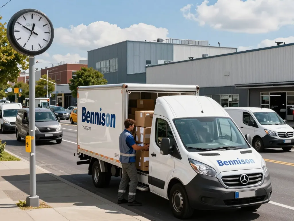 Same day couriers delivering packages with efficiency in busy urban landscape.