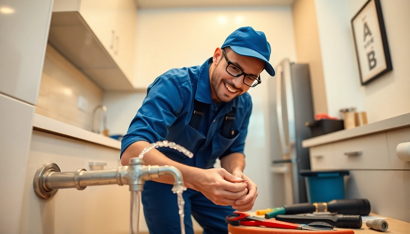 plumbing emergency nyc professional plumber fixing a burst pipe in a NYC apartment