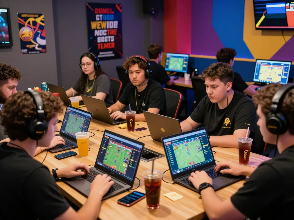 Online betting enthusiasts enjoying the OKFUN platform with real-time odds in a vibrant gaming atmosphere.