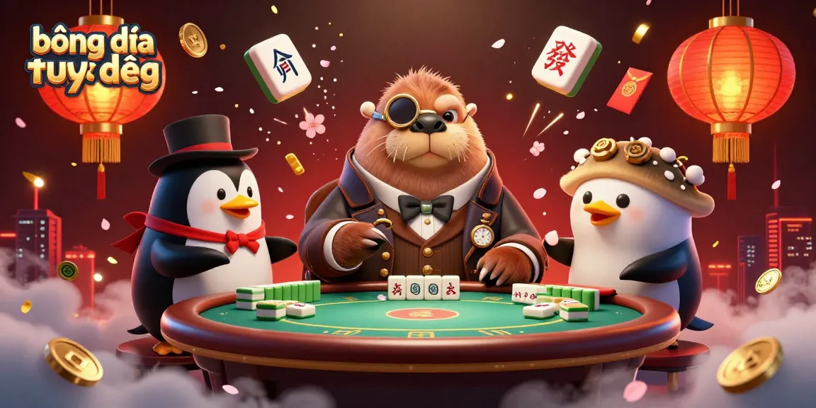 Engage in bóng đá trực tiếp with a whimsical walrus playing poker in a rich 3D scene!