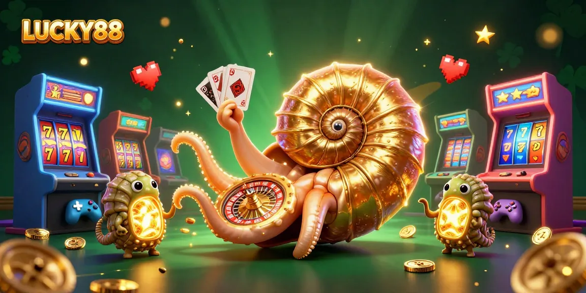 Play LUCKY88 slot with vibrant reels and exciting features in this engaging 3D illustration.