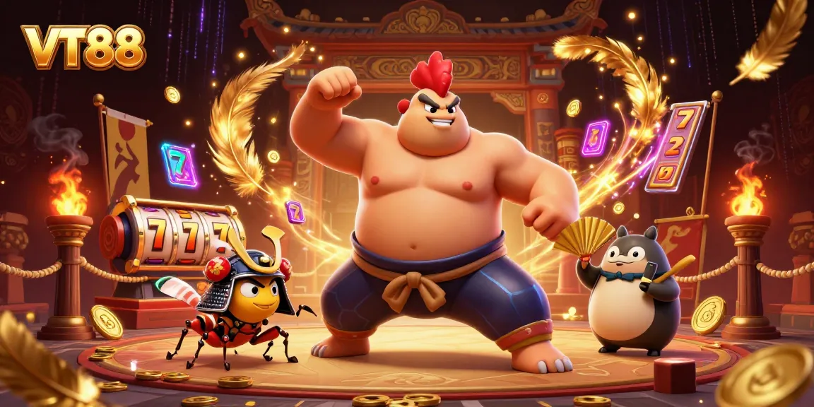 VT88 showcases thrilling casino action in an ultra-detailed sumo wrestler scene.